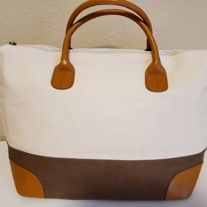 Brouk & Co. weekender travel bag.